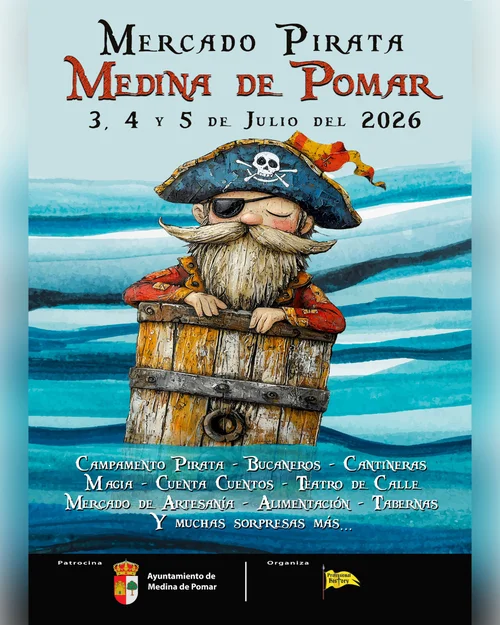 Cartel del Mercado Pirata de Medina de Pomar 2026